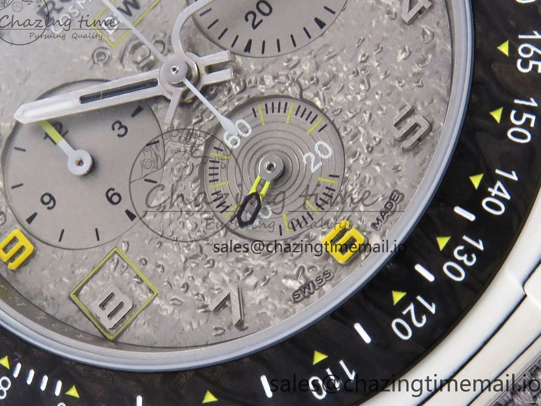 Clone Gray Gray Dial Space DIW Daytona Nylon Mission Textured Strap A4130 on 0228